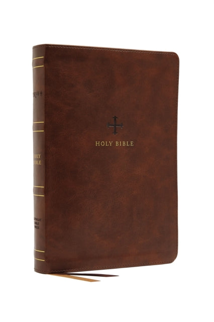 Book cover of: NRSV, Catholic Bible, Thinline Edition, Leathersoft, Brown, Comfort Print. By: Catholic Bible Catholic Bible Press