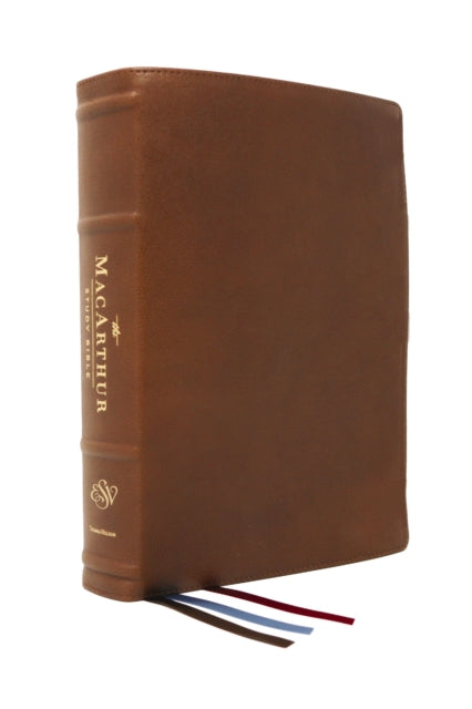 Book cover of: ESV, MacArthur Study Bible, 2nd Edition, Premium Goatskin Leather, Brown, Premier Collection. By: John MacArthur