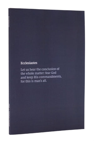 NKJV Bible Journal - Ecclesiastes, Paperback, Comfort Print