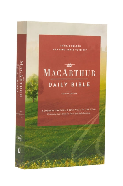 Book cover of: NKJV, MacArthur Daily Bible, 2nd Edition, Paperback, Comfort Print. By: John MacArthur