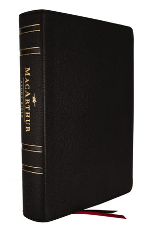 NASB, MacArthur Study Bible, 2nd Edition, Genuine Leather, Black, Comfort Print