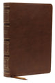 Book cover of: NKJV, Single-Column Wide-Margin Reference Bible, Leathersoft, Brown, Red Letter, Comfort Print. By: Thomas Thomas Nelson