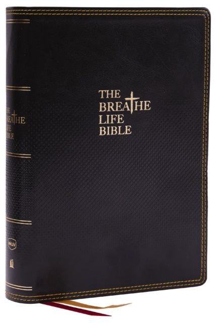 Book cover of: Breathe Life Holy Bible: Faith in Action (NKJV, Black Leathersoft, Thumb Indexed, Red Letter, Comfort Print). By: Michele Clark Jenkins