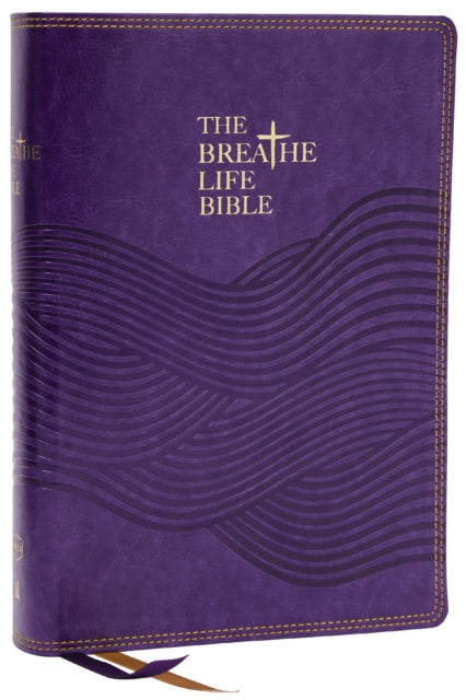 Book cover of: Breathe Life Holy Bible: Faith in Action (NKJV, Purple Leathersoft, Red Letter, Comfort Print). By: Michele Clark Jenkins