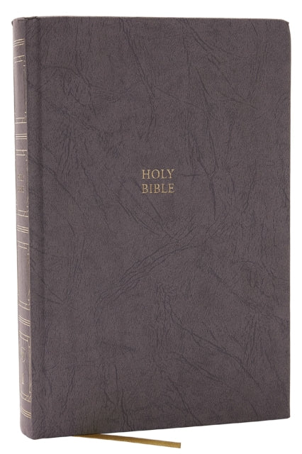 Book cover of: KJV Holy Bible: Paragraph-style Large Print Thinline with 43,000 Cross References, Gray Hardcover, Red Letter, Comfort Print: King James Version. By: Zondervan Publishing Company