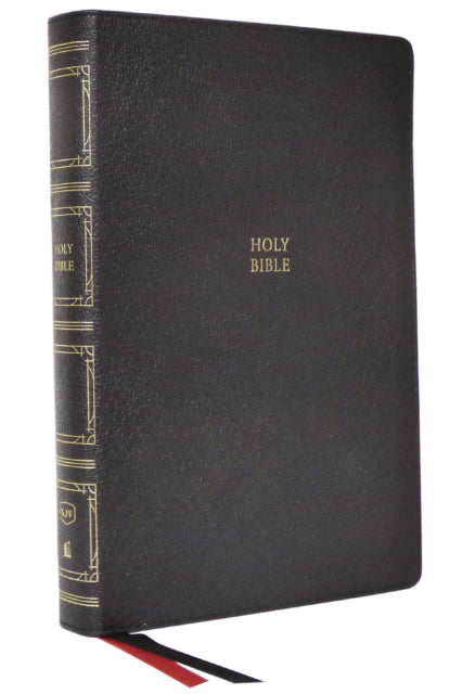 Book cover of: KJV Holy Bible: Paragraph-style Large Print Thinline with 43,000 Cross References, Black Genuine Leather, Red Letter, Comfort Print (Thumb Indexed): King James Version. By: Zondervan Publishing Company