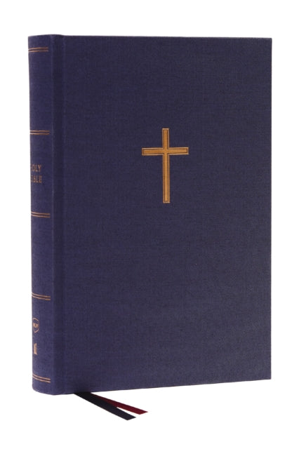 Book cover of: NKJV, Single-Column Wide-Margin Reference Bible, Cloth over Board, Blue, Red Letter, Comfort Print. By: Zondervan Publishing Company