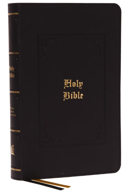 Book cover of: KJV, Personal Size Large Print Reference Bible, Vintage Series, Black Leathersoft, Red Letter, Thumb Indexed, Comfort Print. By: Zondervan Publishing Company