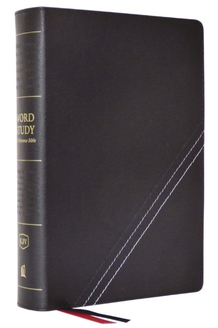 Book cover of: KJV, Word Study Reference Bible, Bonded Leather, Black, Red Letter, Thumb Indexed, Comfort Print. By: Zondervan Publishing Company