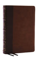 Book cover of: NKJV, Large Print Thinline Reference Bible, Blue Letter, Maclaren Series, Leathersoft, Brown, Comfort Print. By: Zondervan Publishing Company