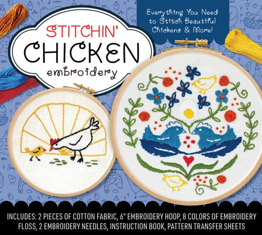 Book cover of: Stitchin' Chicken Embroidery Kit