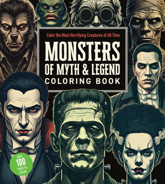 Book cover of: Monsters of Myth and Legend Coloring Book. By: Editors of Chartwell Books