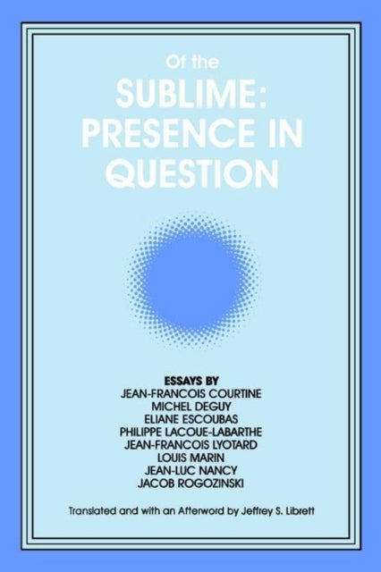 Book cover of: Of the Sublime: Presence in Question. By: Jean-Francois Courtine