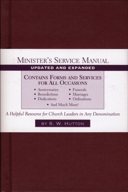 Book cover of: Minister`s Service Manual