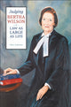 Book cover of: Judging Bertha Wilson. By: Ellen Anderson