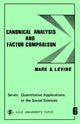 Book cover of: Canonical Analysis and Factor Comparison
