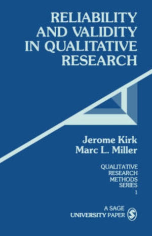 Reliability and Validity in Qualitative Research