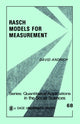 Book cover of: Rasch Models for Measurement