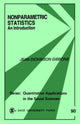 Book cover of: Nonparametric Statistics. By: Jean D. Gibbons