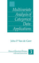 Book cover of: Multivariate Analysis of Categorical Data: Applications