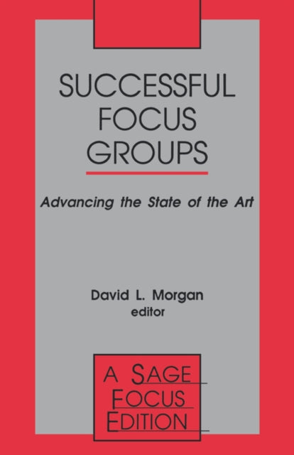 Book cover of: Successful Focus Groups. By: David L. Morgan