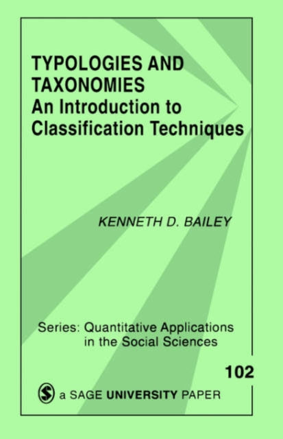 Book cover of: Typologies and Taxonomies