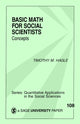Book cover of: Basic Math for Social Scientists