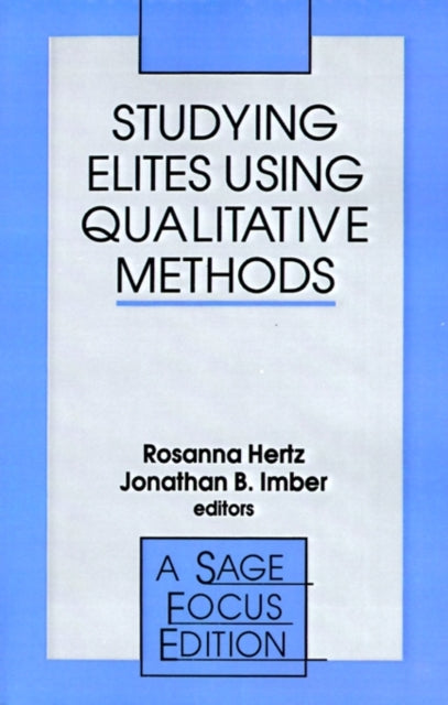 Book cover of: Studying Elites Using Qualitative Methods