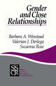 Book cover of: Gender and Close Relationships