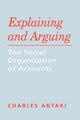 Book cover of: Explaining and Arguing