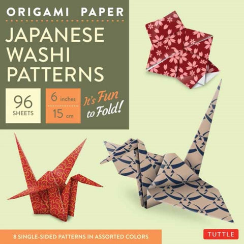 Origami Paper - Japanese Washi Patterns - 6" - 96 Sheets