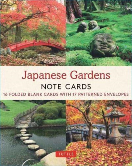 Book cover of: Japanese Gardens, 16 Note Cards. By: Tuttle Tuttle Studio