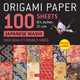 Book cover of: Origami Paper 100 sheets Japanese Washi 8 1/4" (21 cm). By: Tuttle Tuttle Studio