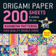 Book cover of: Origami Paper 200 sheets Rainbow Patterns 6" (15 cm). By: Tuttle Tuttle Studio