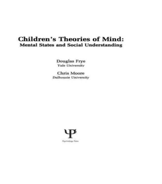 Book cover of: Children's Theories of Mind