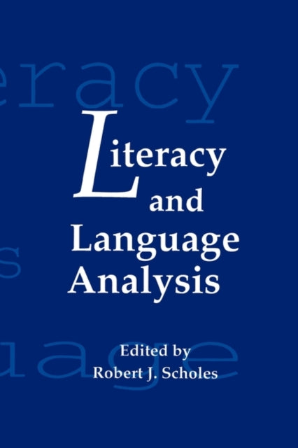Book cover of: Literacy and Language Analysis