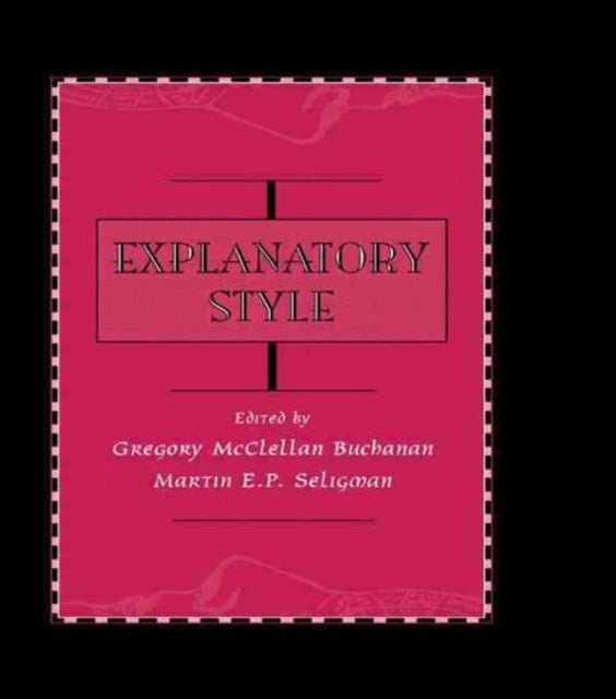 Book cover of: Explanatory Style