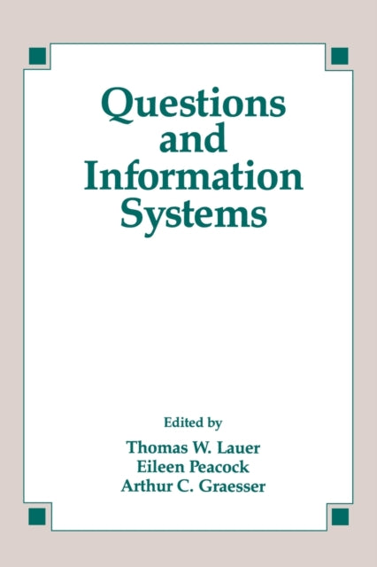 Book cover of: Questions and Information Systems