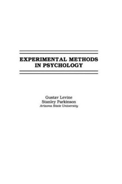 Book cover of: Experimental Methods in Psychology