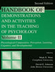 Book cover of: Handbook of Demonstrations and Activities in the Teaching of Psychology