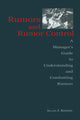 Book cover of: Rumors and Rumor Control. By: Allan J. Kimmel