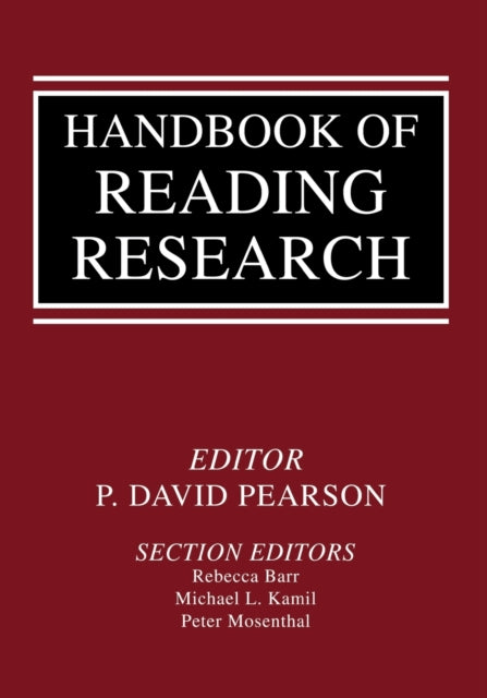 Book cover of: Handbook of Reading Research