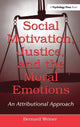 Book cover of: Social Motivation, Justice, and the Moral Emotions. By: Bernard Weiner