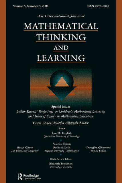 Book cover of: Urban Parents Perspectives Children'S Math. Mtl V8#3. By: ALLEXSAHT-SNIDE