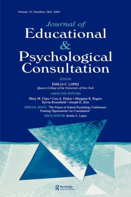 Book cover of: Future of School Psychology Conference. By: Emilia C. Lopez