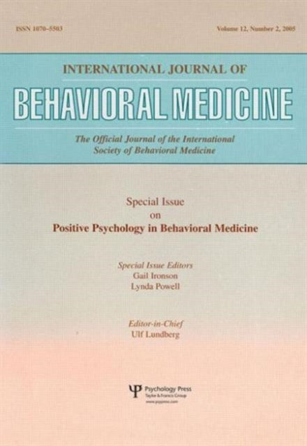 Book cover of: Exploration of the Health Benefits of Factors That Help Us to Thrive