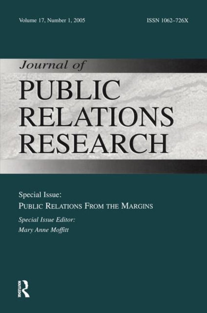 Book cover of: Public Relations From the Margins. By: Mary Ann Moffitt