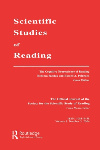 Book cover of: Cognitive Neuroscience of Reading