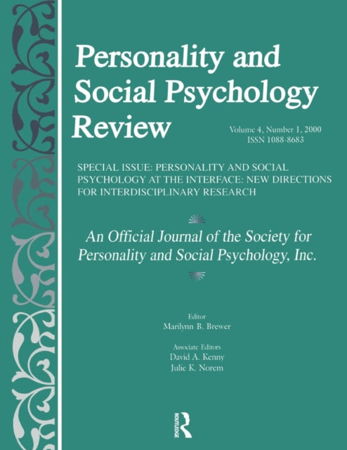 Book cover of: Personality and Social Psychology at the Interface. By: Marilynn B. Brewer