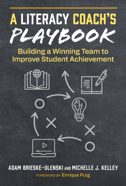 Book cover of: Literacy Coach's Playbook. By: Adam Brieske-Ulenski